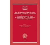 Jose Maria Gonz The Teaching of Church-state Relations in European U (Tascabile)