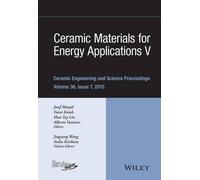 Josef Matyas Ceramic Materials for Energy Applications V (Copertina rigida)