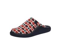 Josef Seibel Ciabatte da donna Monaco.D.03, larghezza F 1/2 (strette), Rosso/Multicolore, 42 EU Schmal