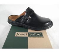 Josef Seibel Clogs Da Uomo Madrid Pantolette 10122 Nera In Pelle