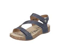 Josef Seibel Donna Sandali con Cinturino Tonga 25, Signora Sandali,Larghezza G (Normale),Piatto,Sandalo,Scarpa Estiva,Blu (Jeans),38 EU / 5 UK