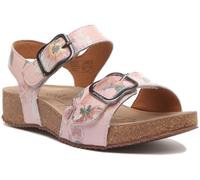 JOSEF SEIBEL Donna Tonga 62 Schiena Cinturino IN Rosa Fiori Stampa Misura UK 4 -