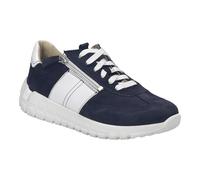Josef Seibel Gabby.01, sneaker basse da donna, larghezza H (larga), plantare intercambiabile, Blu scuro Combi, 41 EU Weit