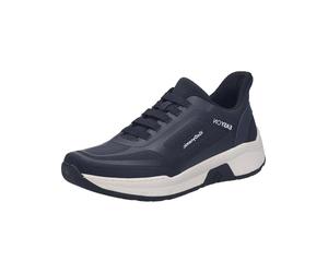 Josef Seibel Mitchell - Sneaker basse da uomo, larghezza H (larga), plantare intercambiabile, Blu scuro, 44 EU Weit