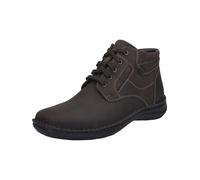 Josef Seibel New Anvers - Stivaletti stringati da uomo 35, larghezza K (extra larga), plantare intercambiabile, Moro, 41 EU X-Larga