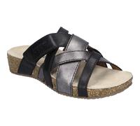 Josef Seibel Tonga 74, Sandali Donna, Nero Combinato, 36 EU