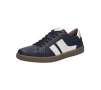 Josef Seibel Sneaker basse da uomo Lio.07, larghezza G (normale), plantare intercambiabile, nero/bianco, 46 EU