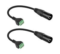 Joselin Adattatore A Vite Saldatura XLR A 3 Pin per Microfono da Studio, Altoparlanti e Registrazione Live