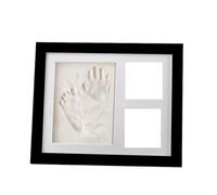 Joselin Kit per Impronte di e Piedi in Argilla - Regali per Baby Shower e Decorazione per la Cameretta dei Bambini, Nero