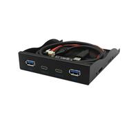 Joselin USB3.2 GEN2 TYPE-C Posizione unità floppy 10 Gbps Panel 3,5-HUB 19PIN a porta C Plug-in reversibile