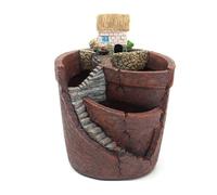 Joselin Vasi da Giardino Pensili in Vaso Micro-Paesaggio Vasi per Piante di Carne Piccola Casa Decorazione in Resina Decorazione da Giardino Vaso Sospeso A