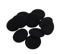 Josenidny 10 pz spugne misure protettive nero orecchio copertura cuscino per cuffie 5 centimetri