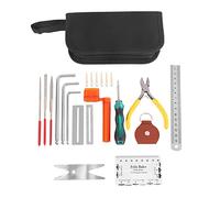 Josenidny Kit di strumenti di manutenzione per la riparazione della chitarra, kit di strumenti per la pulizia della chitarra, ukulele, mandolino, 26 pezzi