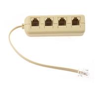 Josenidny RJ11 6P4C 6P4C Connettore Telefonico, Sdoppiatore RJ11, Rete Telefonica a 4 vie