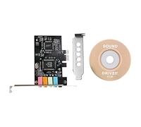 Josenidny Scheda audio PCIe 5.1, scheda audio PCI Surround 3D per PC con alte prestazioni audio dirette e staffa bassa