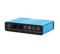 Josenidny Scheda audio, scheda audio esterna a 6 canali, USB 2.0 esterna 7.1 5.1, audio surround ottico S/PDIF, adattatore scheda audio