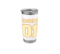 Joseph 01 Varsity Block Name Numero atletico Bicchiere termico in acciaio inox doppia parete