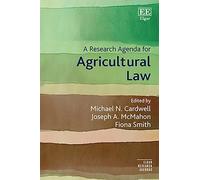 Joseph A. McMahon A Research Agenda for Agricultural Law (Copertina rigida)