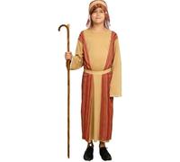 Joseph Costume da pastore per bambini, costume da ostello per bambini, abbigliamento da villaggio, abbigliamento per presepe, abbigliamento per presepe, travestimento per bambini, ragazzi e ragazze