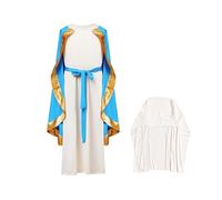 Joseph Costume per bambini, con design ispirato alla fede, S/M/L, costume da oste, abbigliamento per presepe da pastore, tessuto morbido e traspirante, per bambini, ragazze, chiesa, scuola