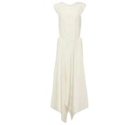 Joseph, ,Dresses ,Donna ,Beige ,S Abito midi in seta con scollo basso