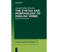 Joseph Embley Emond The Syntax and Morphology of English Verb (Copertina rigida)