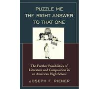 Joseph F. Riener Puzzle Me the Right Answer to that One (Tascabile)