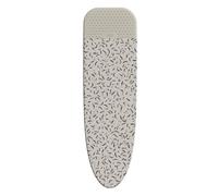 Joseph Joseph Copriasse da Stiro 130 x 38 cm, 100% Cotone, con Tappetino in Silicone Resistente al Calore, Compatibile con Glide, Beige/Nero