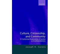Joseph H. Carens Culture, Citizenship, and Community (Tascabile)