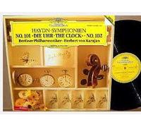 Joseph Haydn - Herbert Von Karajan , Berliner Philharmoniker - Symphonien Nº 101 Die Uhr / Nº 102 - Deutsche Grammophon - 410 868-1