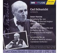 Joseph Haydn Symphonies No. 95, 100 and 101 (Schuricht, Rso Stuttgart) (CD)