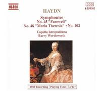 Joseph Haydn Symphonies Nos. 45, 48, 102 (CD) Album