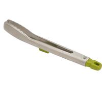 Joseph Joseph 10536 Elevate Steel Pinze dal Design Sottile in Acciaio Inox con poggiautensile Integrato-Verde, Stainless Steel