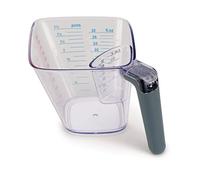 Joseph Joseph Align Set di 2 Misurini Angolati Facili da Leggere, Scala Graduata, Trasparenti, 1 x 1L e 1 x 50ml