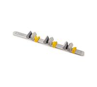 Joseph Joseph CleanTech Barra per Appendere Strumenti di Pulizia, Organizzatore da Parete per Prodotti, 3 Impugnature, Regolabile, 3 Ganci