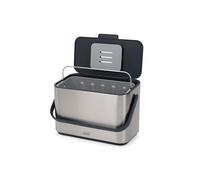 Joseph Joseph Collect Pattumiera per Rifiuti Alimentari Organici, Capacita 4L, Acciaio Inox, con Coperchio e Maniglia, Secchio Rimovibile, Include 1x Filtro Antiodore e 3x Buste
