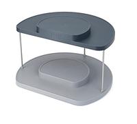 Joseph Joseph Cupboardstore Organizzatore Girevole A 2 Livelli, Grigio, 28 x 33 x 20.2 cm; 880 grammi