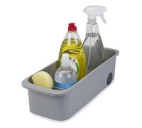 Joseph Joseph CupboardStore Organizzatore Sottolavello con Ruote per Accesso Facile, Organizer da Cucina, Grigio