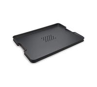 Joseph Joseph Cut&Carve Plus Tagliere da Cucina Antiscivolo Multifunzione Doppio Lato, Lavabile in Lavastoviglie, Grande, Nero