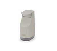 Joseph Joseph - Dispenser sapone per il bagno, compatto e salvaspazio, testa a pompa facile da premere, beccuccio antigoccia, ricaricabile, Beige