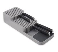 Joseph Joseph DrawerStore Organizer per Coltelli, contiene fino a 9 Coltelli, Organizzazione della Cucina e conservazione nei Cassetti - Compatto, Grigio