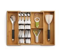 Joseph Joseph DrawerStore Organizzatore di Cassetti Espandibile Porta Posate, Utensili e Accessori Cucina, Vassoio Salvaspazio, Bambù