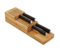 Joseph Joseph DrawerStore Portacortelli da Cassetto, Organizer per Coltelli, Contiene Fino a 9 Coltelli, Organizzazione Cucina, Bambu