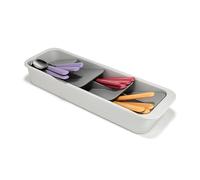Joseph Joseph DrawerStore Portaposate a Livelli per Cassetto, Organizer Compatto, Smontabile, Plastica Riciclata