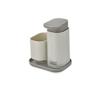 Joseph Joseph Duo Dispenser Sapone Liquido per Lavello da Cucina con Porta Spugna, Grigio
