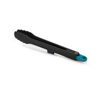 Joseph Joseph Duo Pinze da cucina con sistema di bloccaggio, resistente al calore e con poggiautensili integrato, Nero/Blu