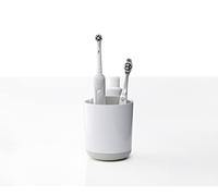 Joseph Joseph Duo Porta Spazzolini e Dentifricio da Bagno Compatibile con Spazzolino Elettrico e Tradizionale, Bianco, 2 Slot