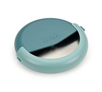 Joseph Joseph Duo Rotella Tagliapizza con Lama in Acciaio Inox, con Guaina protettiva, Compatto, Azzurro Scuro