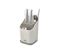 Joseph Joseph Duo Scolaposate da lavello con scomparti e vano Porta coltelli, Cestello Portaposate per cucina, Grigio