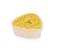 Joseph Joseph Duo Spremiagrumi Manuale con coperchio reversibile per una conservazione compatta, Spremi Limone, Agrumi, Arance, Giallo Chiaro